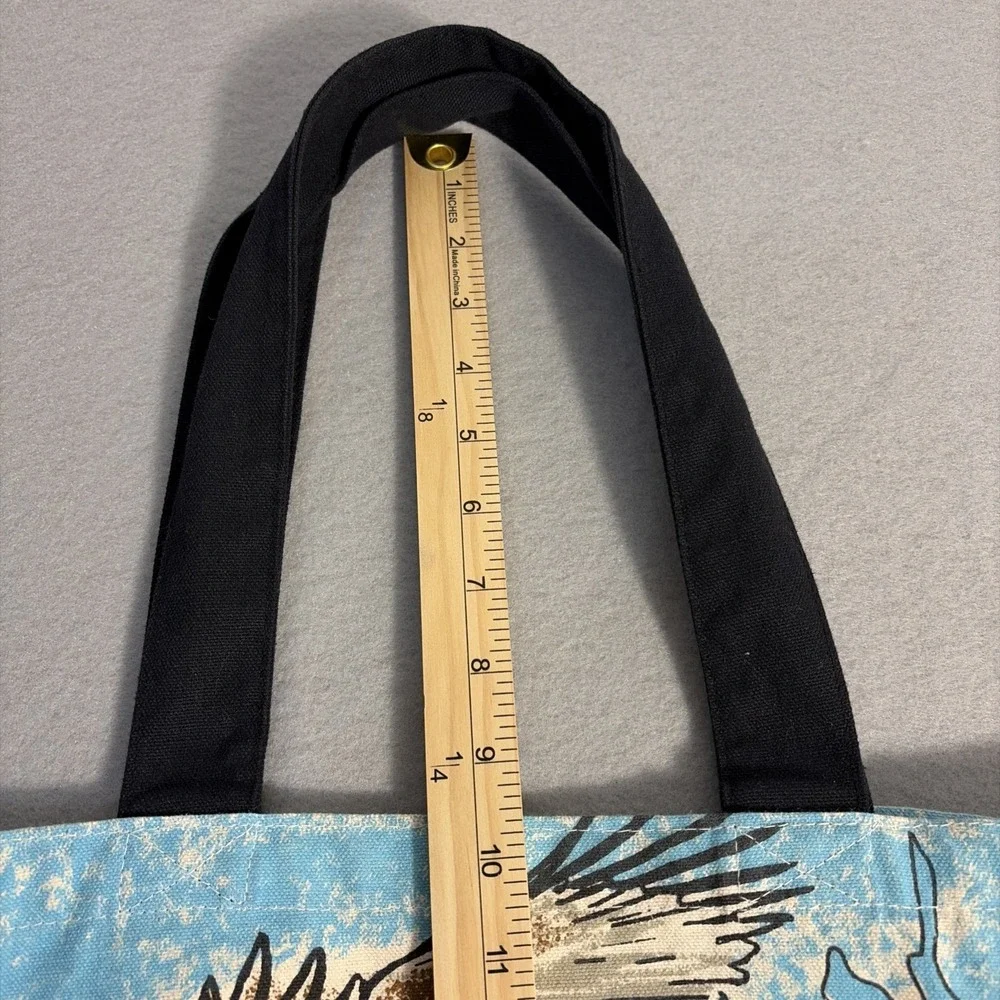 Hoover Dam Lake Mead Canvas Tote Shoulder Bag Double Sided Eagle Goats NWOT